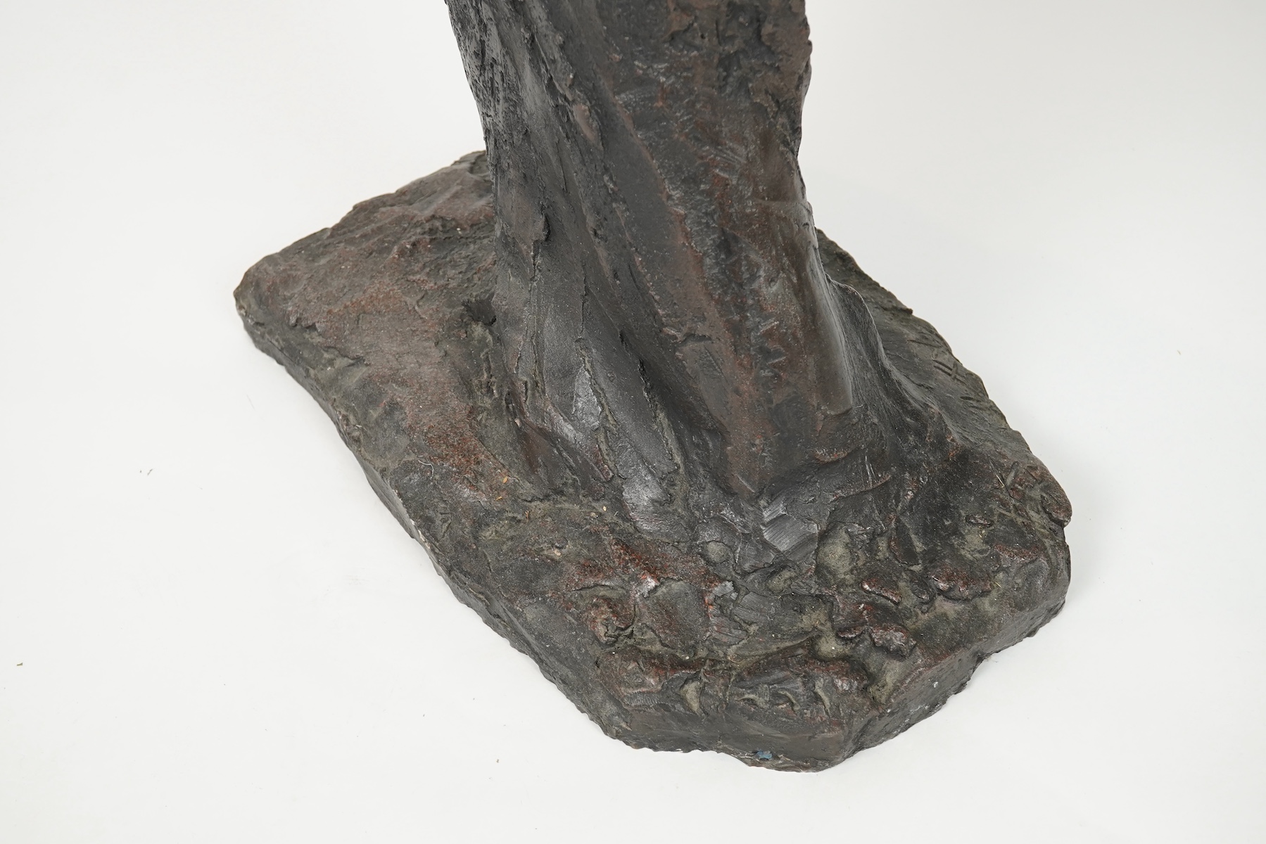 Helen Sinclair (Welsh, b.1954), 'To Paris', full length stone resin, 130cm high, base 43cm wide, 26cm deep